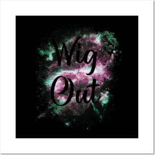 Wig Out Funny 80s Design Posters and Art